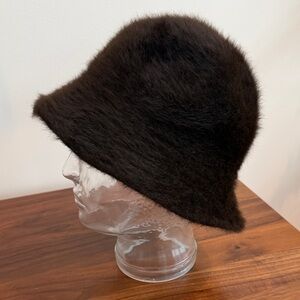 Vintage Halper Brothers Dark Brown Women's Bucket Hat.  Made in France.